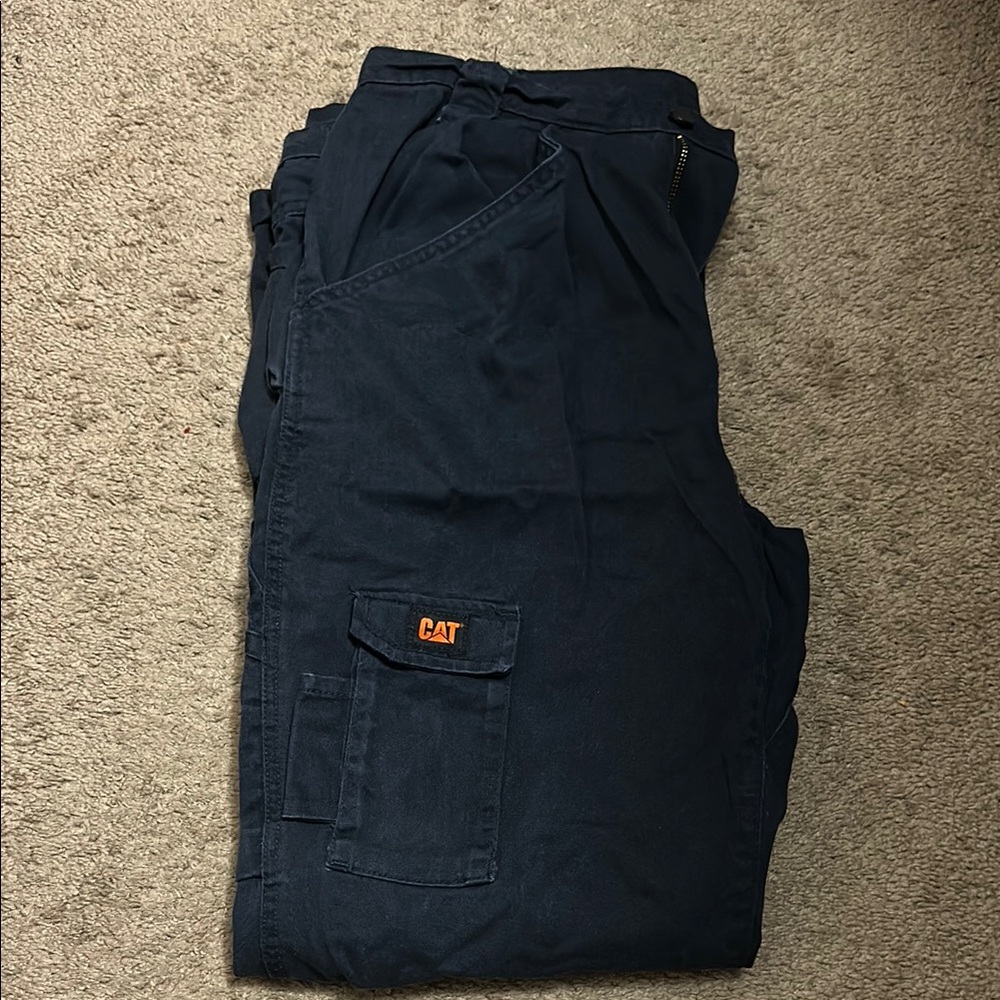 Caterpillar Blue Cargo Pants Durable Workwear